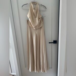 Reformation Sera Silk Two Piece - Ivory - Size 6